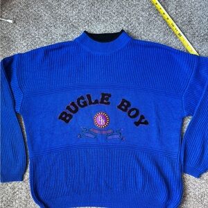 Bugle Boy Men's Royal Blue Crewneck Sweater
